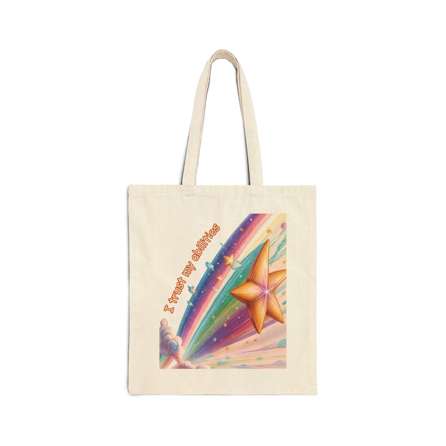 Shooting Star Affirmation Tote Bag - "I Trust My Abilities"