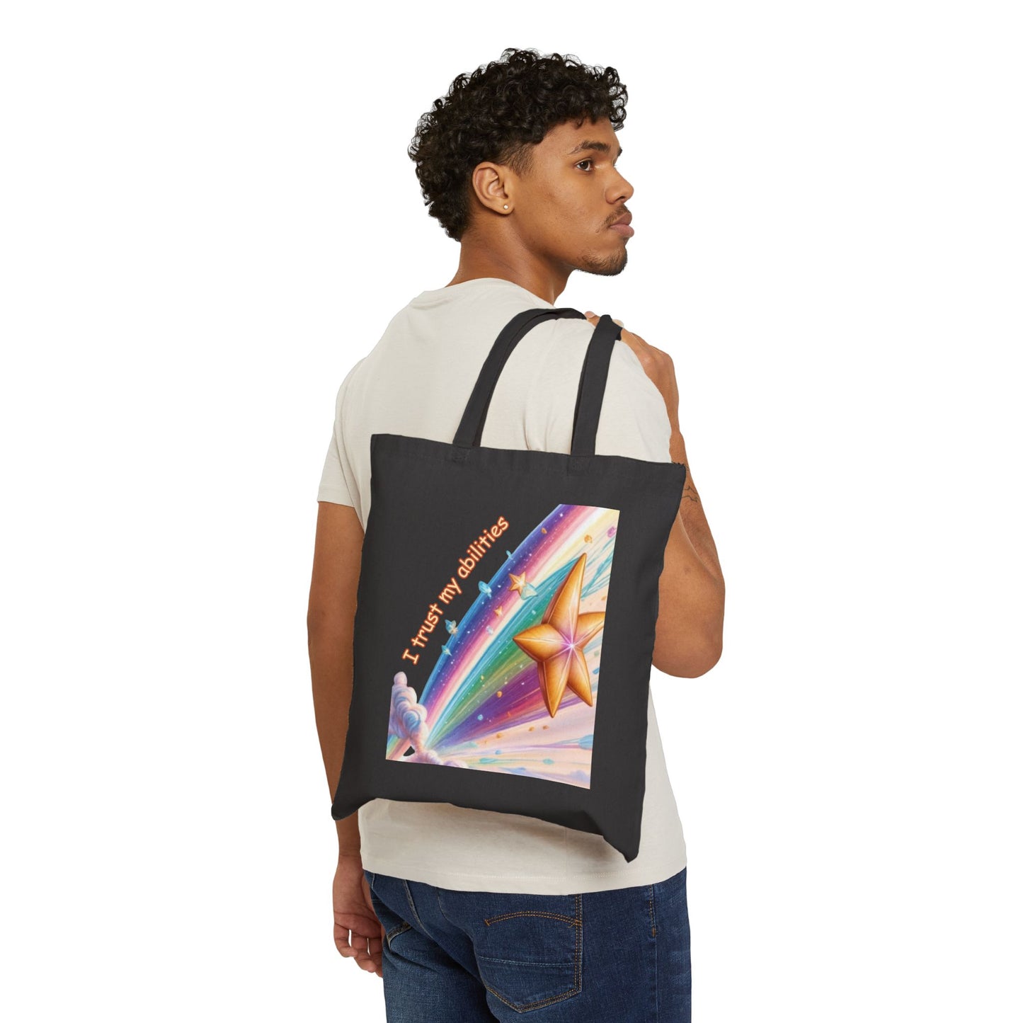 Shooting Star Affirmation Tote Bag - "I Trust My Abilities"